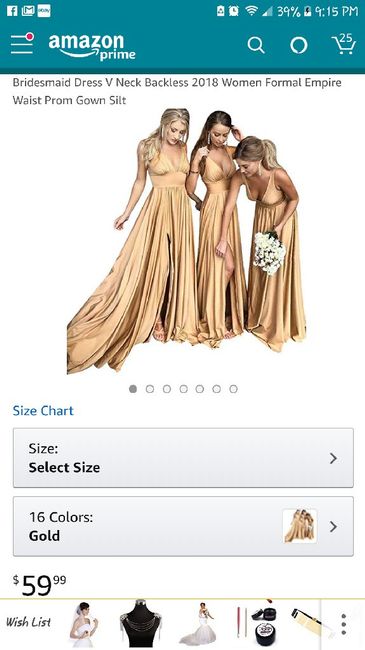Help! Gold bridesmaid dress! 5