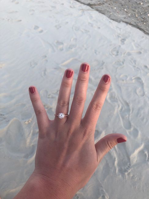 Who has a rose gold ring? - 1