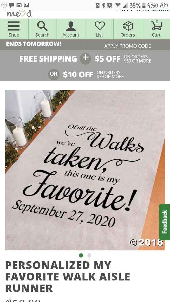 Aisle runner (opinions) - 1