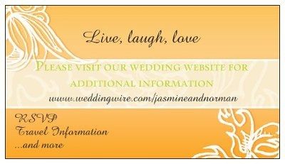 WW Wedding Website link cards?