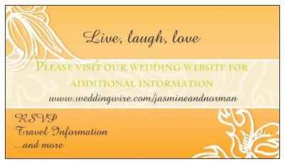 WW Wedding Website link cards?