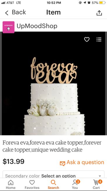 What cake topper did you pick? - 1