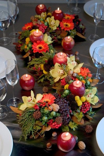 i need some inspiration for my centerpeices, my tables are  oblong.  im stuck on ideas help ladies