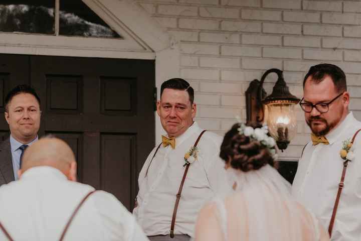 We didn't do a first look...this picture is why. 