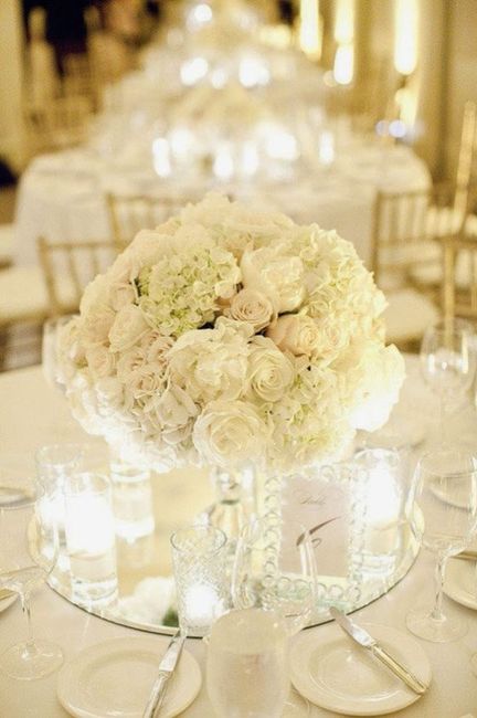 White hydrangeas and roses