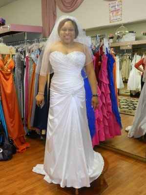 Show us the dress you said "yes" to! **pics**