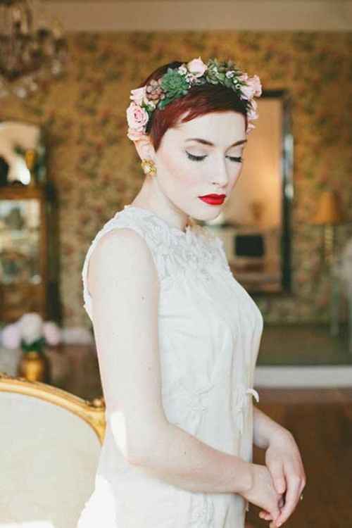 Brides with Short Hair