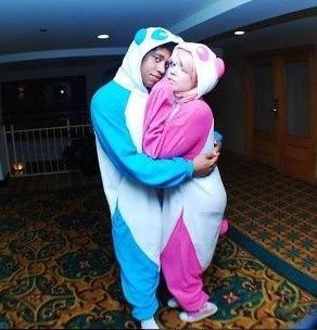 Happy Halloween post a pic of you and your fiancé in costumes
