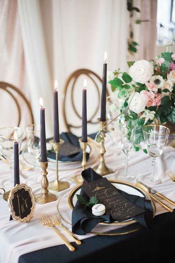 Tapered Candles in Centerpieces