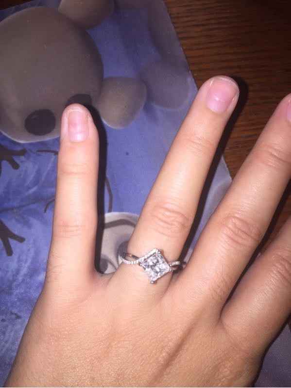 Let's see those rings! And for the Mrs lets see the bands with it ! I LOVE seeing everyone's bling:)