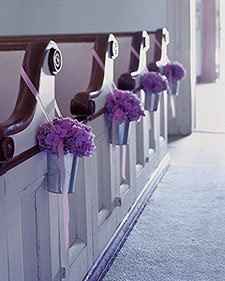 I need decoration ideas for our new ceremony venue, something besides those ball things! **pix**