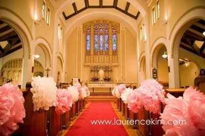 I need decoration ideas for our new ceremony venue, something besides those ball things! **pix**