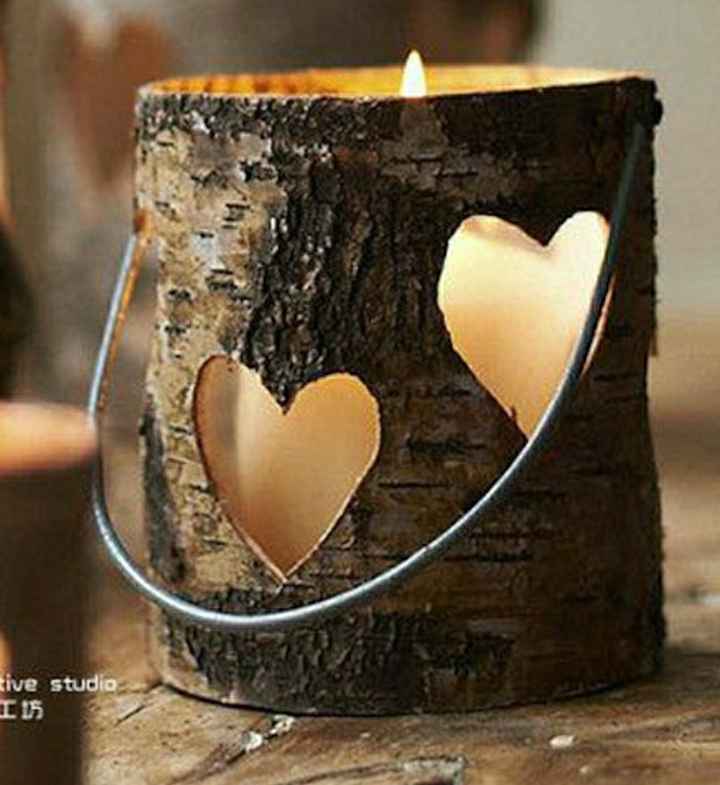 Hollow wood centerpieces