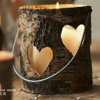 Hollow wood centerpieces