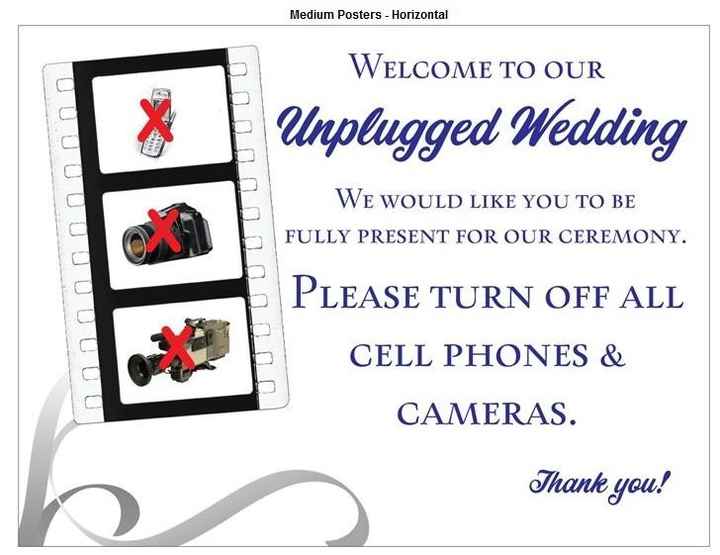 Cell phones/photos at weddings