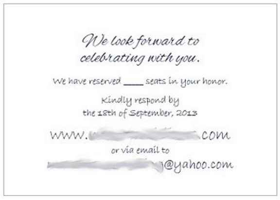 Wedding wire RSVP?