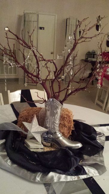 Centerpiece mockup and tables, pew decor!