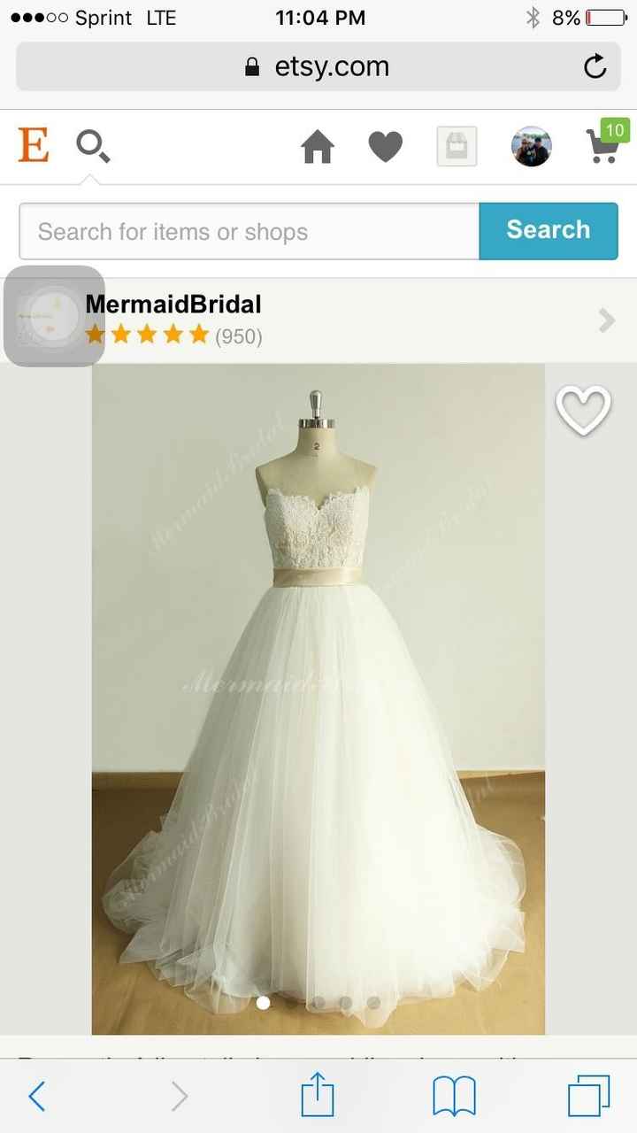 Etsy wedding dress?