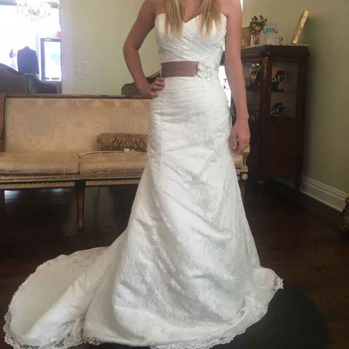 What was your least favorite wedding dress on you?