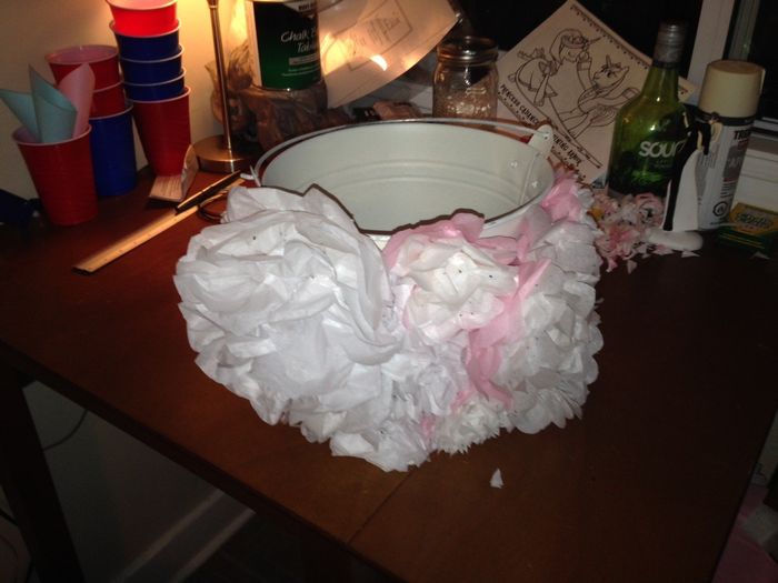My DIY flower girl.... bucket?? lol