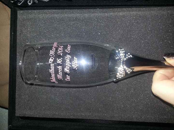 our toasting flutes :)