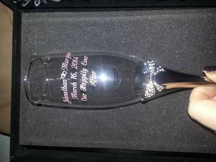 our toasting flutes :)