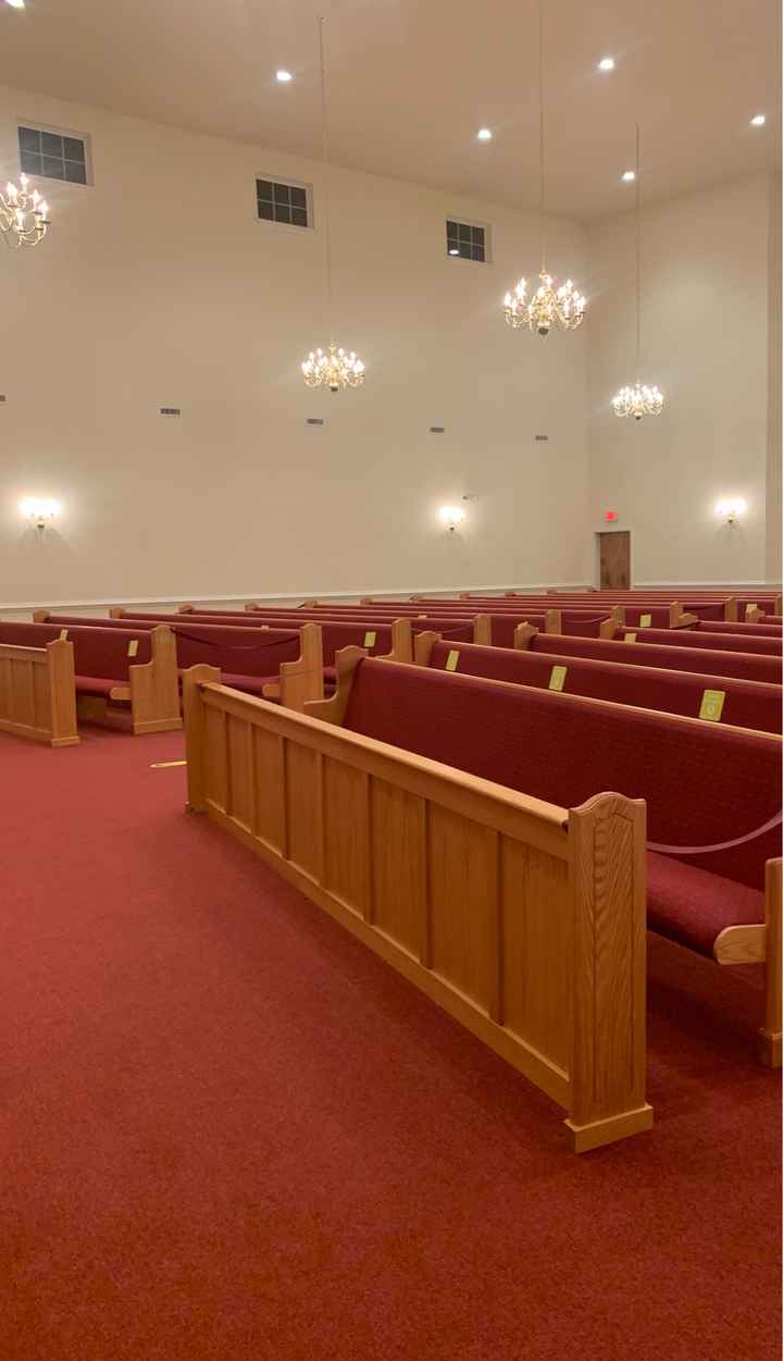 Church Wedding With Red Carpet - 1