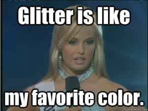 Who is using glitter as a color?!