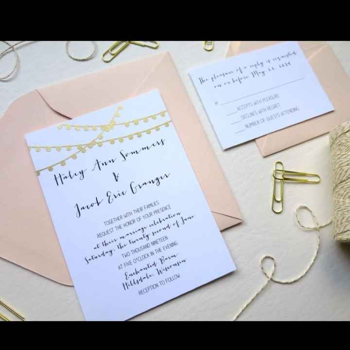 Let's see your wedding invites