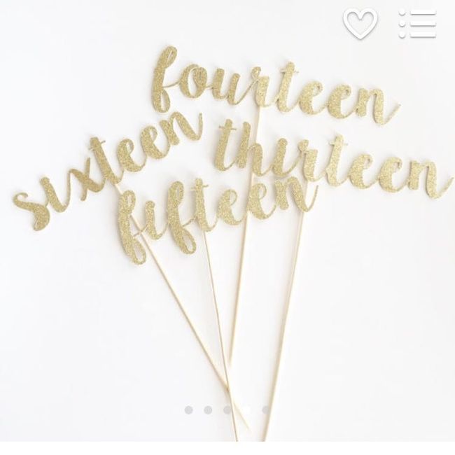 Table numbers!