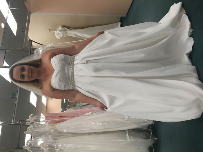 What was your least favorite wedding dress on you?