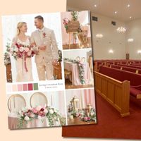 Church Wedding With Red Carpet - 1