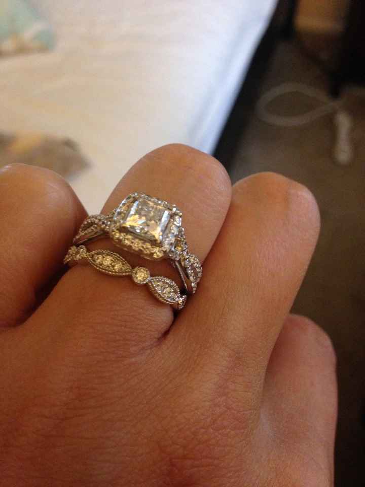 Ladies with halo rings…what does your wedding band look like?