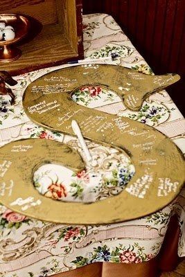 Are any of you having a unique guestbook??