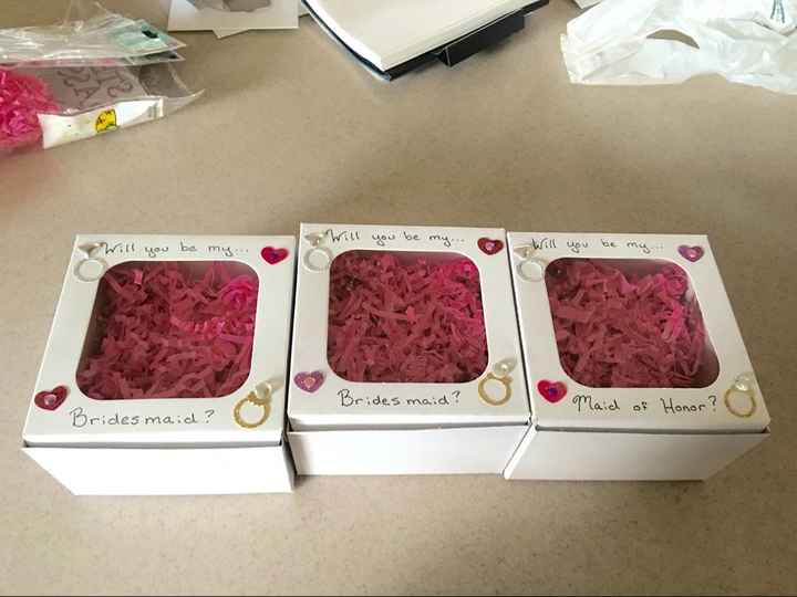 How did you ask your bridesmaids??