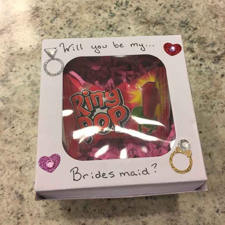 How did you ask your Bridal Party?