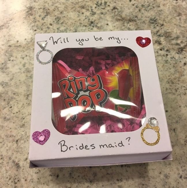 Bridesmaid/maid of honor proposal ideas and GO!