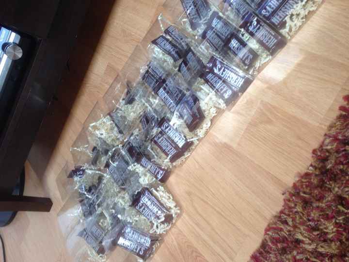 Starting to assemble the favors ughhhhhh picture included