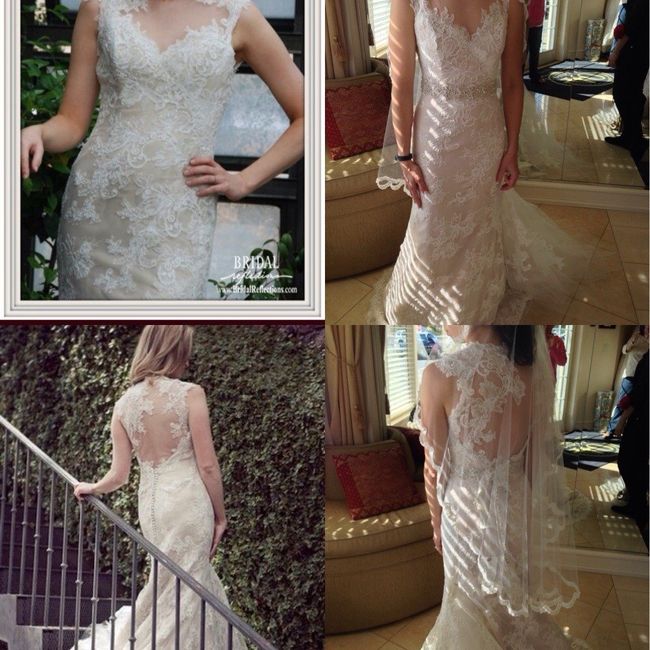 Show me you in your dress versus the model!