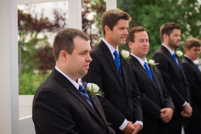 Grooms Crying