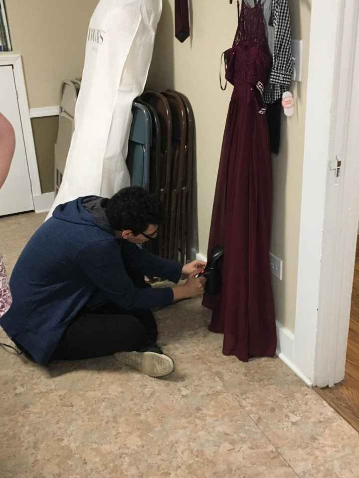 Our BM steamed about 12 dresses for the families