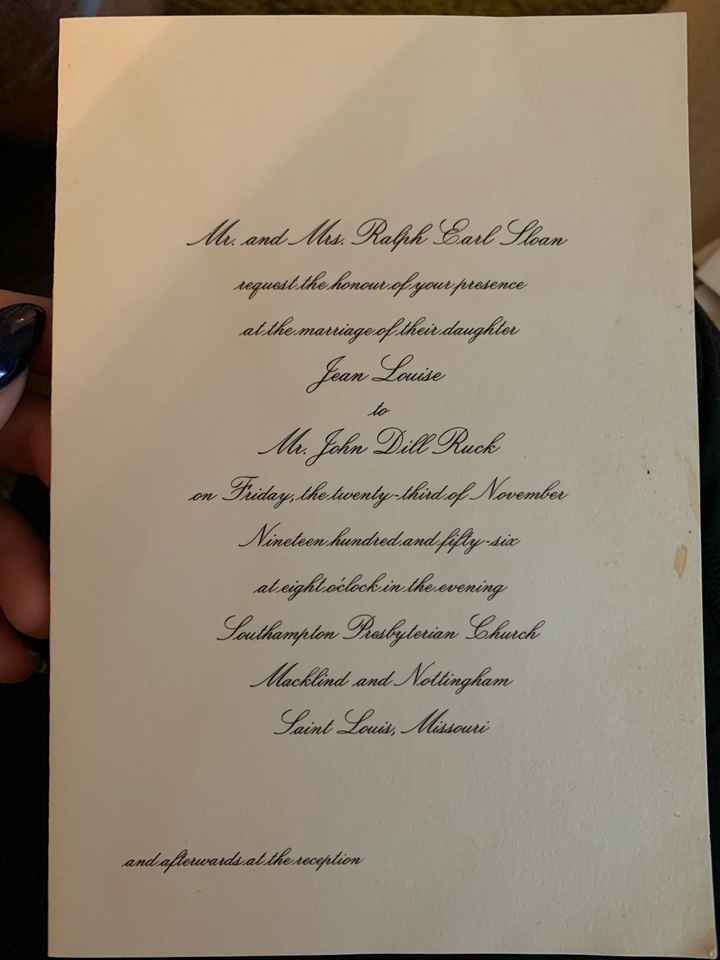 Grandmothers & Great-grandmothers Wedding Invitations - 1