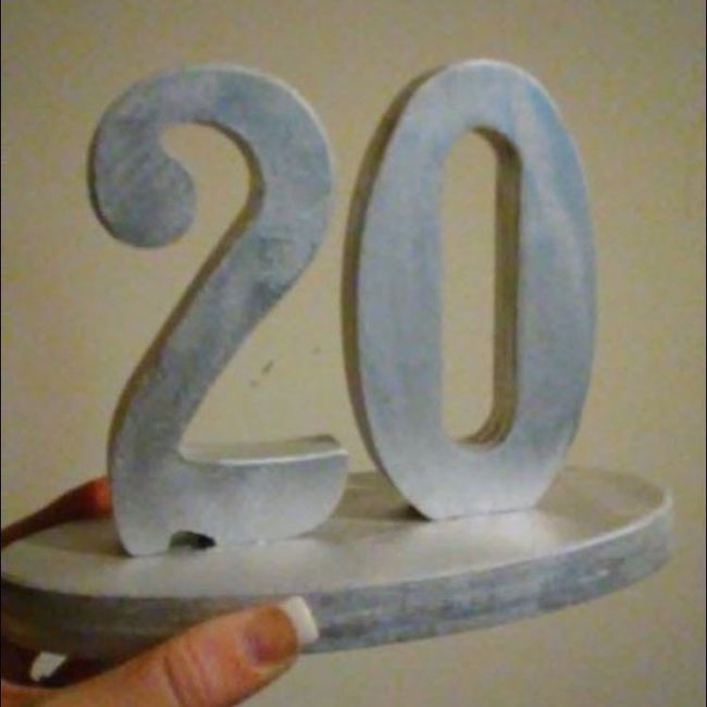 Table numbers from Craigslist!