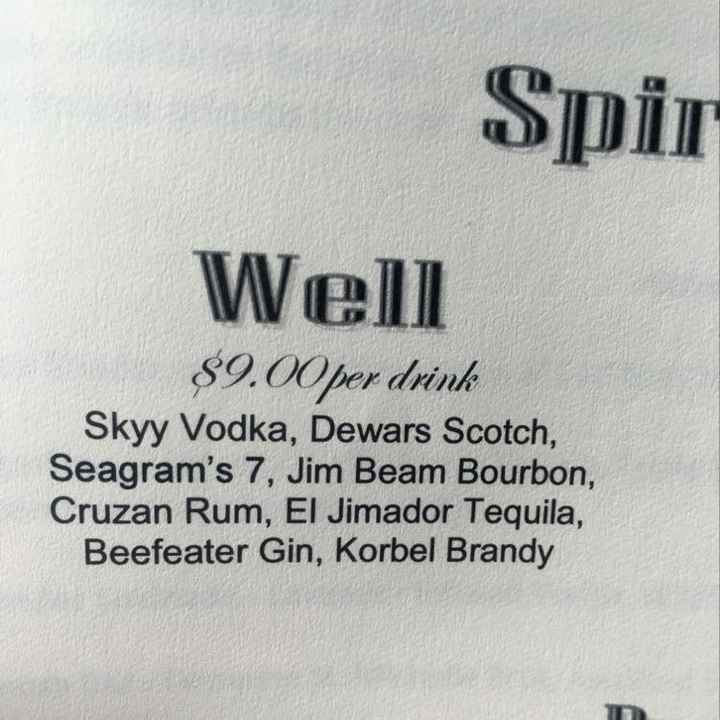 Open bar!