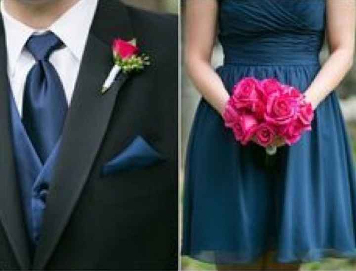 Navy and gold wedding