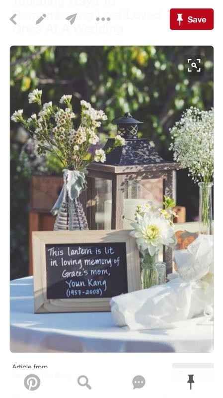 Memorial tribute to loved ones
