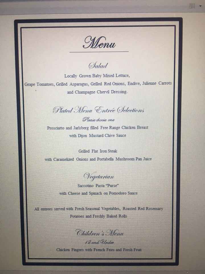 Individual menu cards or menu board?