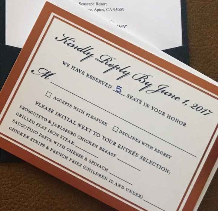 RSVP wording