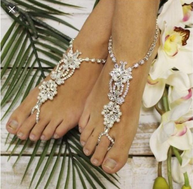 Beach wedding shoes
