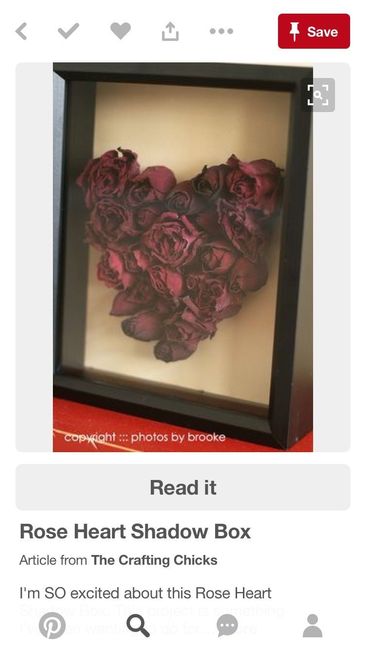 dried roses idea for the wedding
